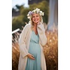 Ekouaer 3 in 1 Labor/Delivery/Hospital Gown 2 Pack Maternity Dress Nursing Nightgown Sleepwear(Celadon Green)