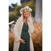 Ekouaer 3 in 1 Labor/Delivery/Hospital Gown 2 Pack Maternity Dress Nursing Nightgown Sleepwear(Dark Green)