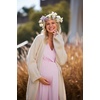 Ekouaer 3 in 1 Labor/Delivery/Hospital Gown 2 Pack Maternity Dress Nursing Nightgown Sleepwear(Dark Green/Pink)