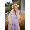 Ekouaer 3 in 1 Labor/Delivery/Hospital Gown 2 Pack Maternity Dress Nursing Nightgown Sleepwear(Lilac Purple)