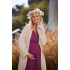 Ekouaer 3 in 1 Labor/Delivery/Hospital Gown 2 Pack Maternity Dress Nursing Nightgown Sleepwear(Wine Berry)