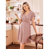Ekouaer Cotton Labor and Delivery Gown Nursing Nightgown Pajamas Dress(Pink)