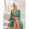 Ekouaer Kimono Robes for Women Long Lightweight Knit Soft Bathrobe(Celadon Green)