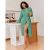 Ekouaer Kimono Robes for Women Long Lightweight Knit Soft Bathrobe(Celadon Green)