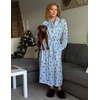 Ekouaer Kimono Robes for Women Long Lightweight Knit Soft Bathrobe(Cool Dogs)