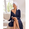 Ekouaer Kimono Robes for Women Long Lightweight Knit Soft Bathrobe(Navy Blue)