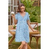 Ekouaer Labor and Delivery Gown Maternity Nursing Nightgown Breastfeeding(Blue Floral)