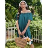 Ekouaer Nightgown for Women Satin Silk Night Gown Loose Plus Size Sleepwear(Blue Green/Dark Pink)
