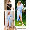 Ekouaer Robes for Women Long Knit Bathrobe Soft 3/4 Sleeves Kimono Robe(Bohemian Floral)