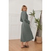 Ekouaer Womens Robe Long Lightweight Bathrobe Soft Light Bath Robe S-3XL(Army Green)
