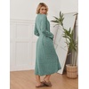 Ekouaer Womens Robe Long Lightweight Bathrobe Soft Light Bath Robe S-3XL(Bright Green)
