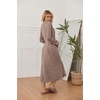 Ekouaer Womens Robe Long Lightweight Bathrobe Soft Light Bath Robe S-3XL(Brown)