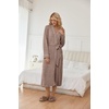 Ekouaer Womens Robe Long Lightweight Bathrobe Soft Light Bath Robe S-3XL(Brown)