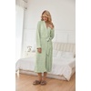 Ekouaer Womens Robe Long Lightweight Bathrobe Soft Light Bath Robe S-3XL(Leaf Green)