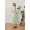 Ekouaer Womens Robe Long Lightweight Bathrobe Soft Light Bath Robe S-3XL(Leaf Green)