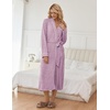 Ekouaer Womens Robe Long Lightweight Bathrobe Soft Light Bath Robe S-3XL(Purple)