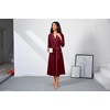 Ekouaer Womens Robe Long Lightweight Bathrobe Soft Light Bath Robe S-3XL(Wine Red)
