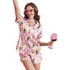 Pink Stripe Champagne Print