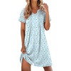 Floral Blue Green