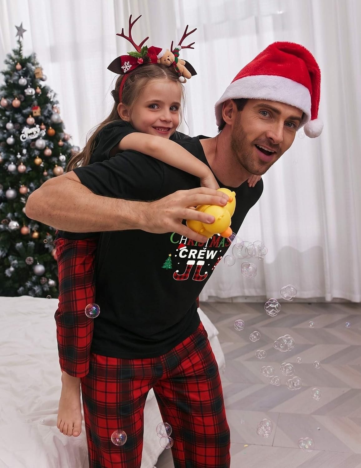 image:imageEkouaer Family Christmas Pajamas Matching sets Soft Pjs Holiday Lounge SetsChristmas Crew Plaid
