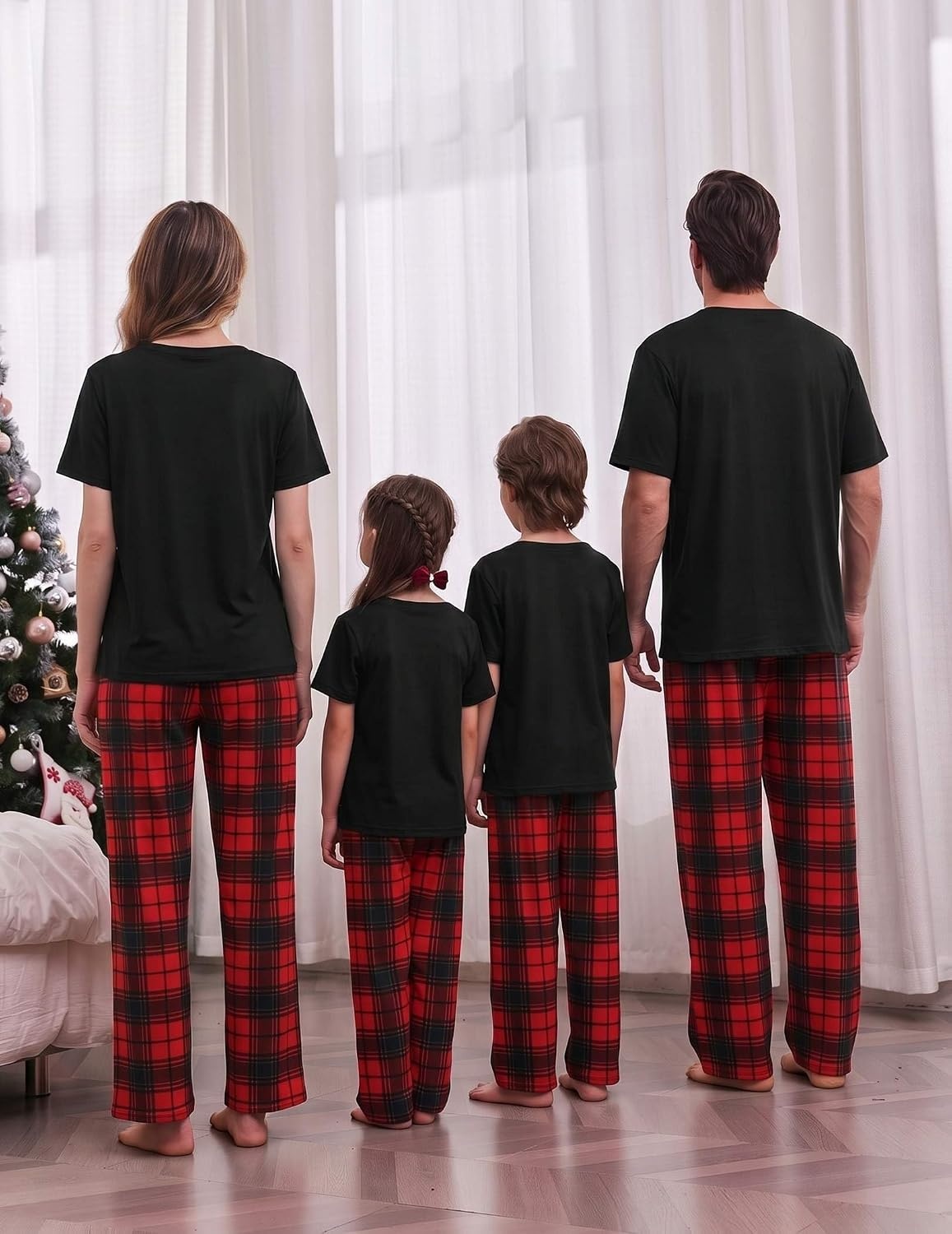 image:imageEkouaer Family Christmas Pajamas Matching sets Soft Pjs Holiday Lounge SetsChristmas Crew Plaid