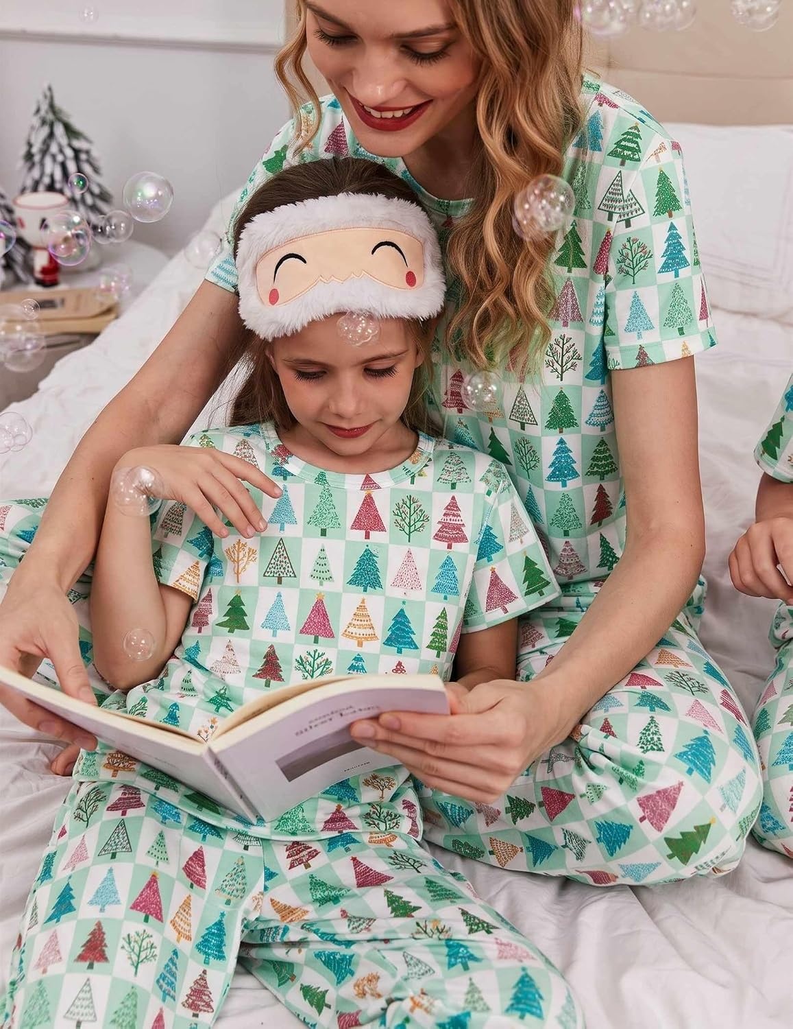 image:imageEkouaer Family Christmas Pajamas Matching sets Soft Pjs Holiday Lounge SetsChristmas Trees