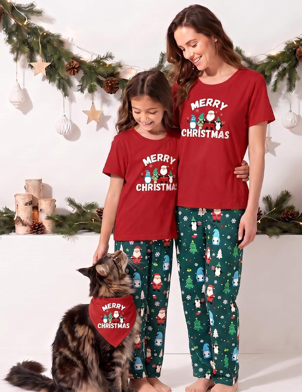 image:imageEkouaer Family Christmas Pajamas Matching sets Soft Pjs Holiday Lounge SetsMerry Christmas