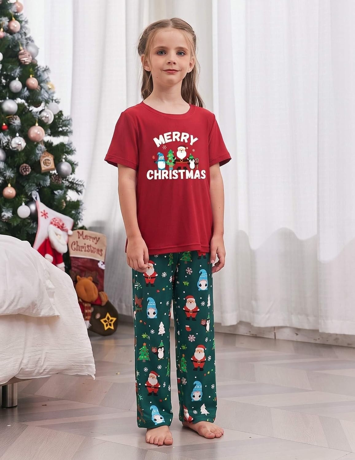 image:imageEkouaer Family Christmas Pajamas Matching sets Soft Pjs Holiday Lounge SetsMerry Christmas