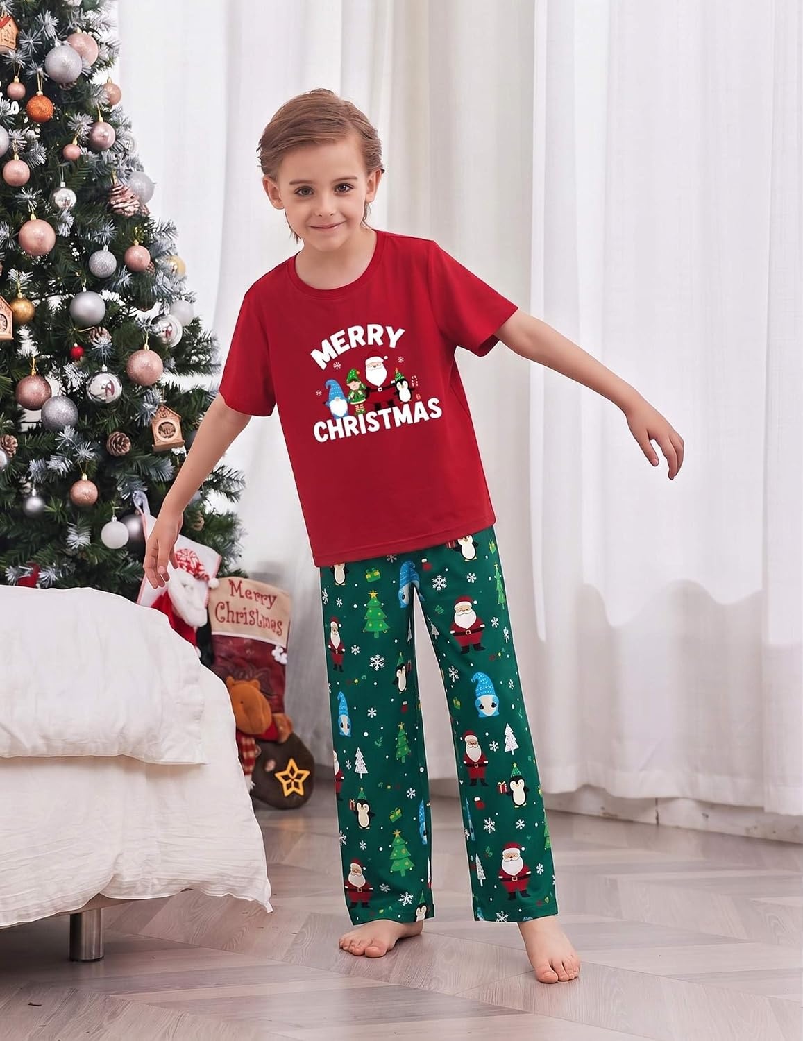 image:imageEkouaer Family Christmas Pajamas Matching sets Soft Pjs Holiday Lounge SetsMerry Christmas