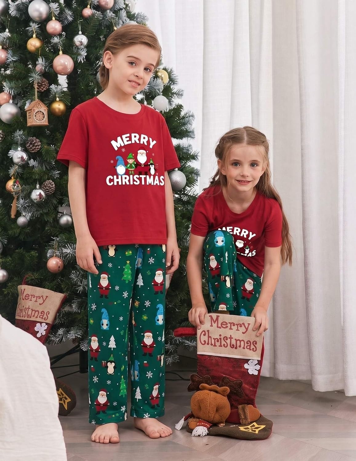 image:imageEkouaer Family Christmas Pajamas Matching sets Soft Pjs Holiday Lounge SetsMerry Christmas