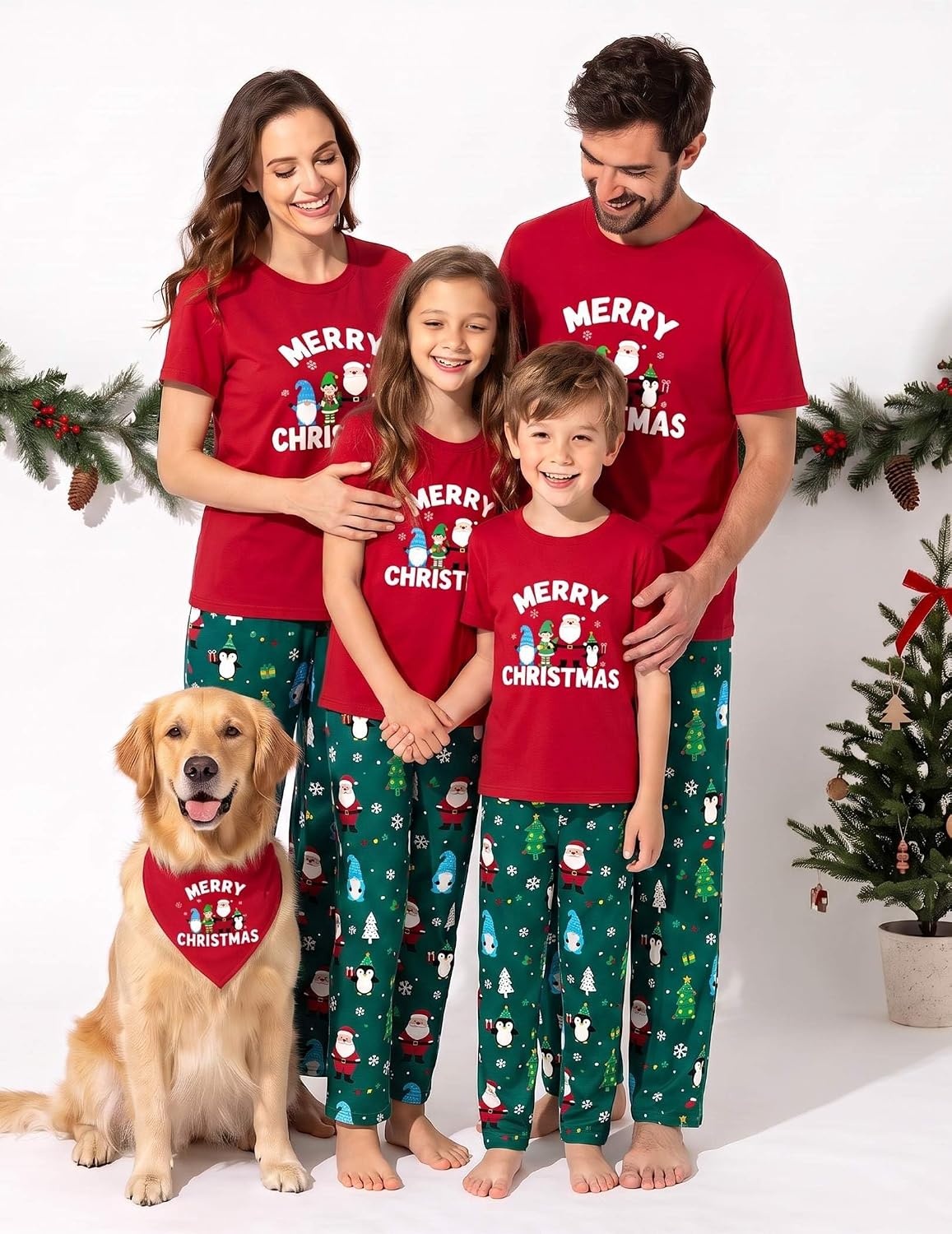 image:imageEkouaer Family Christmas Pajamas Matching sets Soft Pjs Holiday Lounge SetsMerry Christmas