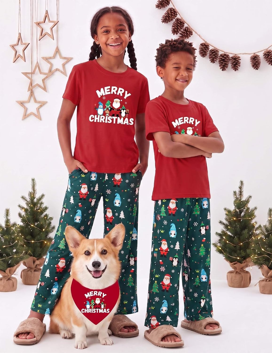 image:imageEkouaer Family Christmas Pajamas Matching sets Soft Pjs Holiday Lounge SetsMerry Christmas