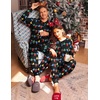 Ekouaer Christmas Matching Onesie for Couples Adult Hooded Pajamas(Christmas Lights Print)