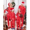 Ekouaer Christmas Pajamas for Family Matching Long Sleeve Holiday Pjs Loungewear 2 Piece Lounge Sets Christmas Tree on Red Men L