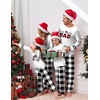 Ekouaer Family Christmas Pajamas Matching Sets Cute Long Sleeve Couple Pjs(Black-family Xmas)