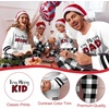 Ekouaer Family Christmas Pajamas Matching Sets Cute Long Sleeve Couple Pjs(Black-family Xmas)