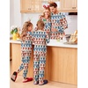 Ekouaer Family Christmas Pajamas Matching Sets Long Sleeve Holiday Pjs(Christmas Cartoon on Red)