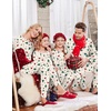 Ekouaer Family Christmas Pajamas Matching Sets Long Sleeve Holiday Pjs(Christmas Tree on Beige)