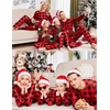 Ekouaer Family Christmas Pajamas Matching Sets Long Sleeve Holiday Pjs(Red and Black Plaid)