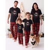 Ekouaer Family Christmas Pajamas Matching sets Soft Pjs Holiday Lounge Sets(Christmas Crew Plaid)