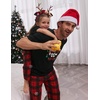 Ekouaer Family Christmas Pajamas Matching sets Soft Pjs Holiday Lounge Sets(Christmas Crew Plaid)