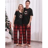 Ekouaer Family Christmas Pajamas Matching sets Soft Pjs Holiday Lounge Sets(Christmas Crew Plaid)