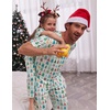 Ekouaer Family Christmas Pajamas Matching sets Soft Pjs Holiday Lounge Sets(Christmas Trees)