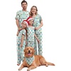 Ekouaer Family Christmas Pajamas Matching sets Soft Pjs Holiday Lounge Sets(Christmas Trees)