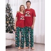 Ekouaer Family Christmas Pajamas Matching sets Soft Pjs Holiday Lounge Sets(Merry Christmas)