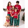 Ekouaer Family Christmas Pajamas Matching sets Soft Pjs Holiday Lounge Sets(Merry Christmas)