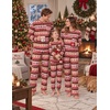 Ekouaer Matching Family Sets Christmas Pajamas Set Xmas PJS Sleepwear(Christmas Fair Isle Pattern – Red&green&white)