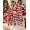 Ekouaer Matching Family Sets Christmas Pajamas Set Xmas PJS Sleepwear(Christmas Fair Isle Pattern – Red&green&white)