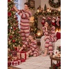 Ekouaer Matching Family Sets Christmas Pajamas Set Xmas PJS Sleepwear(Christmas Fair Isle Pattern – Red&green&white)