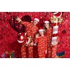Ekouaer Matching Family Sets Christmas Pajamas Set Xmas PJS Sleepwear(Christmas Ho-red)